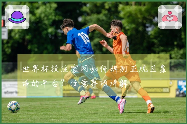 世界杯投注官网如何辨别正规且靠谱的平台？注意事项详解